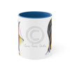 Emperors Penguins Love Watercolor Art Accent Coffee Mug 11Oz Blue /
