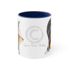 Emperors Penguins Love Watercolor Art Accent Coffee Mug 11Oz Navy /