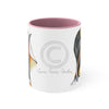 Emperors Penguins Love Watercolor Art Accent Coffee Mug 11Oz Pink /
