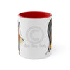 Emperors Penguins Love Watercolor Art Accent Coffee Mug 11Oz Red /