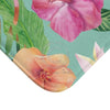 Exotic Tropical Flowers Hibiscus And Bird Of Paradise Teal Home Decor