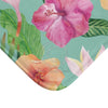 Exotic Tropical Flowers Hibiscus And Bird Of Paradise Teal Home Decor