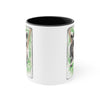 Cute Raccoon Kit Bandit Watercolor Art Accent Coffee Mug, 11oz