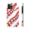 Red White Kraken Octopus Tentacles Ink Case Mate Tough Phone Cases