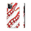 Red White Kraken Octopus Tentacles Ink Case Mate Tough Phone Cases