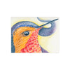 Hummingbird and the Stars Watercolor Art Ceramic Photo Tile