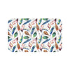 Feathers Watercolor Funky Bohemian Bath Mat Large 34X21 Home Decor