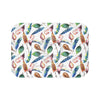 Feathers Watercolor Funky Bohemian Bath Mat Small 24X17 Home Decor