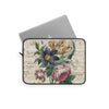 Floral Bouquet Vintage Music Peony Tulip Art Laptop Sleeve