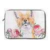 Fox And The Roses Watercolor Laptop Sleeve 13