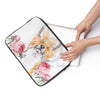 Fox And The Roses Watercolor Laptop Sleeve