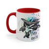 Free Orca Killer Whales Pod Splash Ink Accent Coffee Mug 11Oz