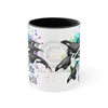 Free Orca Killer Whales Pod Splash Ink Accent Coffee Mug 11Oz Black /