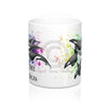 Free Orca Whale Pod Rainbow Splash Ink Art Mug 11Oz