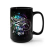 Free Orca Whales Splash Black Mug 15Oz