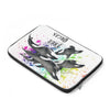 Free Orca Whales Splash White Laptop Sleeve