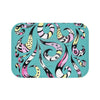 Funky Doodle Tribal Teal Ink Bath Mat Small 24X17 Home Decor