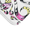 Funky Doodle Tribal White Ink Bath Mat Home Decor