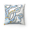 Funky Octopus Ink Square Pillow Home Decor