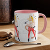 Funky Pin Up Costume Lady Ink Art Accent Coffee Mug 11Oz