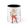 Funky Pin Up Costume Lady Ink Art Accent Coffee Mug 11Oz Black /