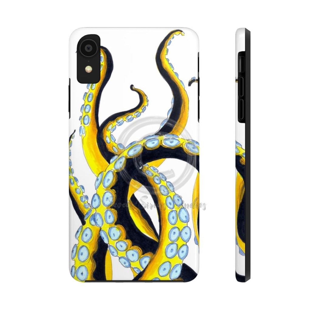 Funky Tentacles White Art Case Mate Tough Phone Cases Seven Sirens Studios Funky Tentacles White Art Case Mate Tough Phone Cases Seven Sirens Studios
