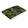 Green Floral Pattern Black Accessory Pouch Bags