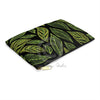 Green Floral Pattern Black Accessory Pouch Bags