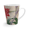 Green Hummingbird Vintage Map Amaryllis Latte Mug Mug