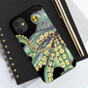 Green Kraken Octopus On Black Exotic Case Mate Tough Phone Cases