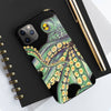 Green Kraken Octopus On Black Exotic Case Mate Tough Phone Cases