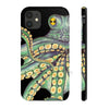 Green Kraken Octopus On Black Exotic Case Mate Tough Phone Cases Iphone 11