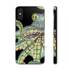 Green Kraken Octopus On Black Exotic Case Mate Tough Phone Cases Iphone X