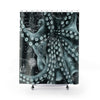 Green Octopus Art Vintage Map Chic Shower Curtain 71X74 Home Decor