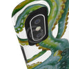 Green Octopus Black Case Mate Tough Phone Cases