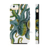 Green Octopus Black Case Mate Tough Phone Cases Iphone 5/5S/5Se