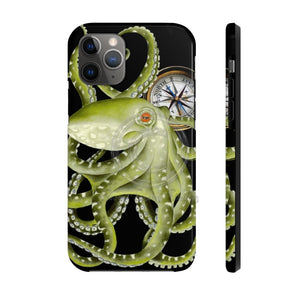 Green Octopus Compass Case Mate Tough Phone Cases