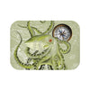 Green Octopus Compass Nautical Map Watercolor Ink Bath Mat Small 24X17 Home Decor