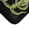 Green Octopus Compass Watercolor Ink Bath Mat Home Decor