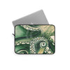 Green Octopus Kraken Tentacles Watercolor Art Laptop Sleeve