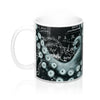 Green Octopus Nautical Watercolor Art Mug 11Oz