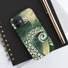 Green Octopus Tentacle Watercolor Case Mate Tough Phone Cases