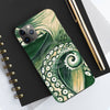 Green Octopus Tentacle Watercolor Case Mate Tough Phone Cases