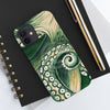 Green Octopus Tentacle Watercolor Case Mate Tough Phone Cases