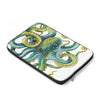 Green Octopus Tentacles Watercolor Art Laptop Sleeve
