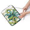 Green Octopus Tentacles Watercolor Art Laptop Sleeve