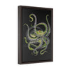 Green Octopus Vertical Framed Premium Gallery Wrap Canvas 12 × 18
