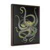 Green Octopus Vertical Framed Premium Gallery Wrap Canvas 16 × 20