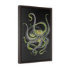 Green Octopus Vertical Framed Premium Gallery Wrap Canvas 16 × 24