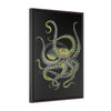 Green Octopus Vertical Framed Premium Gallery Wrap Canvas 20 × 30